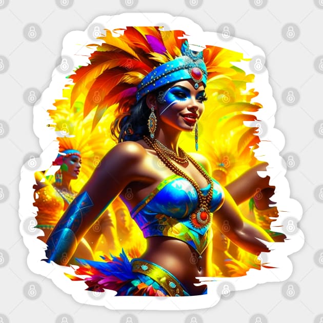 Brazilian Carnival Dancer Sticker by HolidayBug